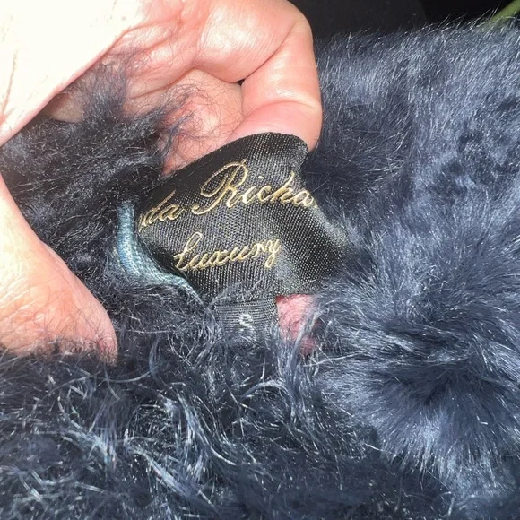 Linda Richards Luxury - Denim Jack with Removable Genuine Fur - Size S - No Flaw - Picture 3 of 10